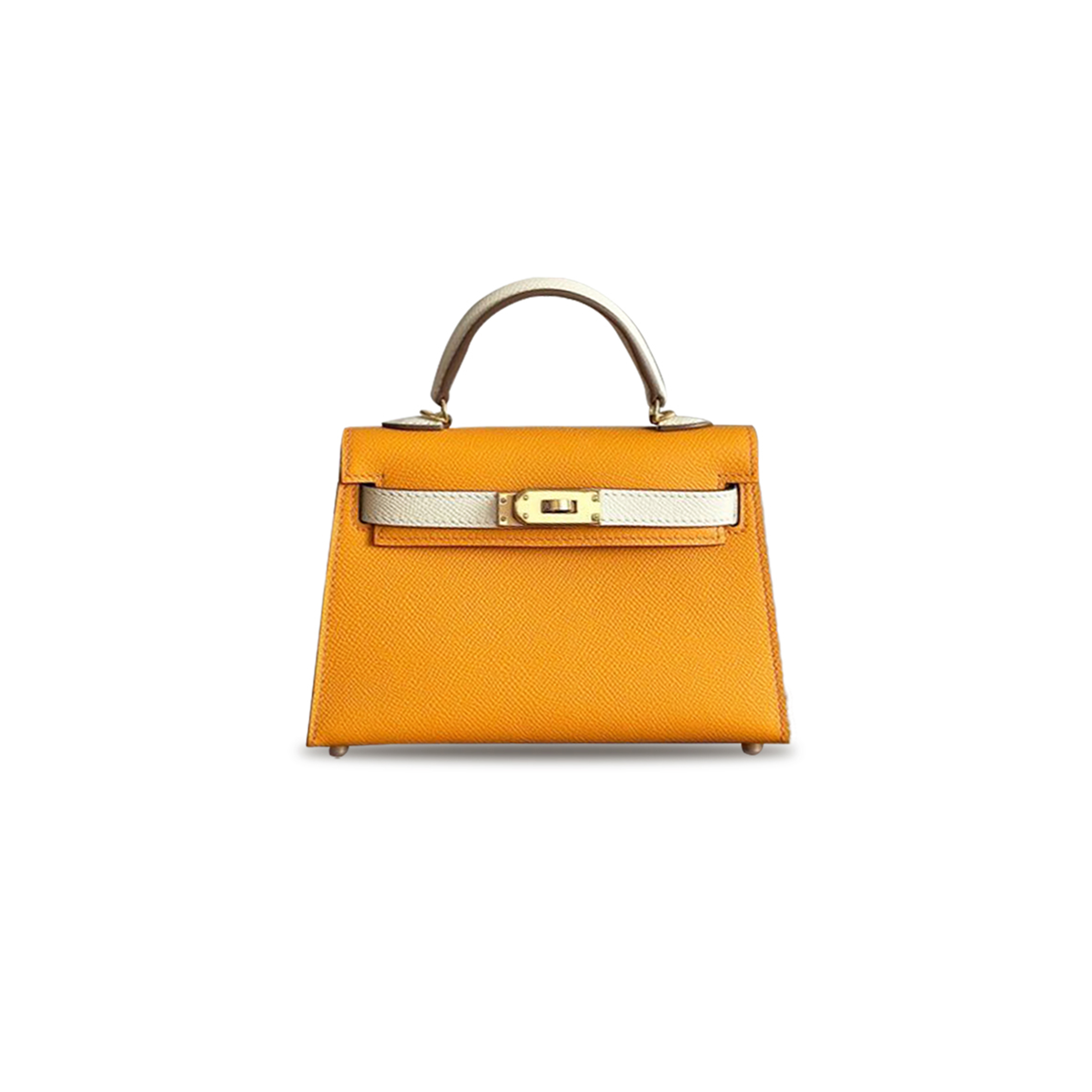 HERMÈS MASTER MINI KELLY II EPSOM SUN YELLOW (19*12*5.5cm)